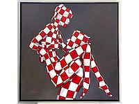 Jack gage – amour - olie op doek - 100x100 cm - afbeelding 5 van  12