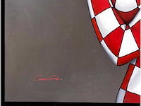 Jack gage – amour - olie op doek - 100x100 cm - afbeelding 6 van  12