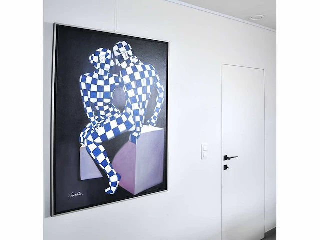 Jack gage – amour en bleu - olie op doek - 120x90 cm - afbeelding 9 van  13