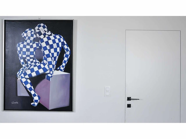Jack gage – amour en bleu - olie op doek - 120x90 cm - afbeelding 10 van  13