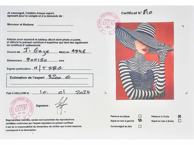 Jack gage – les danseuses - olie op doek - afbeelding 9 van  14
