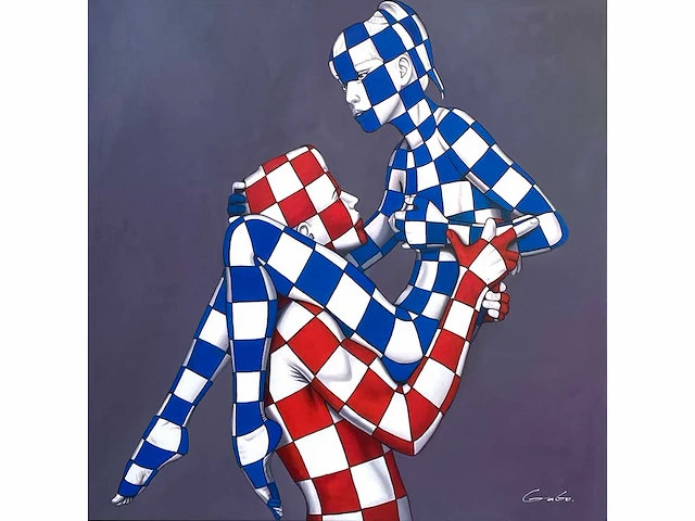 Jack gage – les danseuses - olie op doek - afbeelding 1 van  14