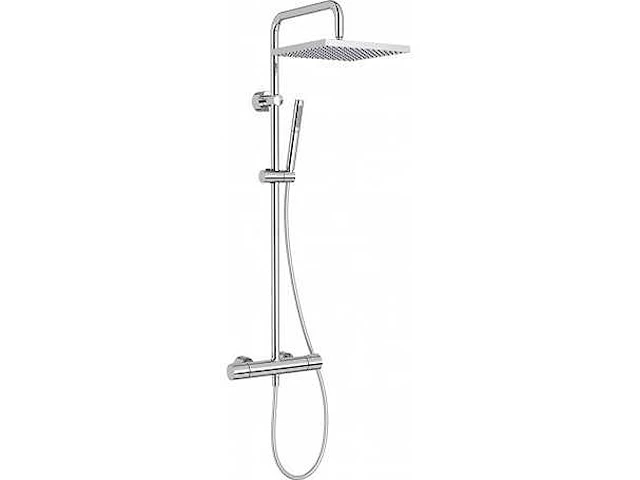 Jacob delafon brigitte verchroomde thermostatische douchezuil - afbeelding 3 van  5