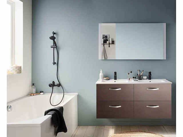Jacob delafon ebp1349-e14 ola kast 120cm 4 lades-melamine wengé hout, keramiek, 120 x 45 x 56 cm - afbeelding 1 van  4