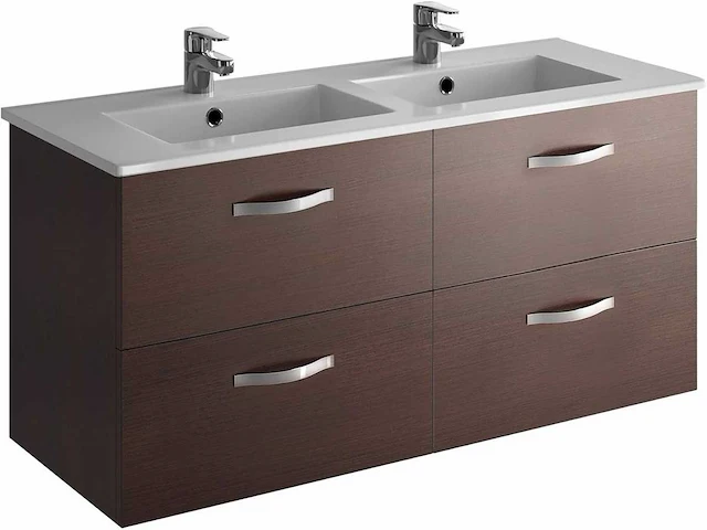 Jacob delafon ebp1349-e14 ola kast 120cm 4 lades-melamine wengé hout, keramiek, 120 x 45 x 56 cm - afbeelding 2 van  4