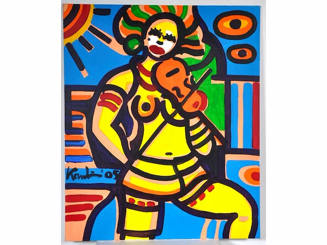 Jacob kanbier (leiden, 1949-2020) - origineel, groot - afbeelding 2 van  6