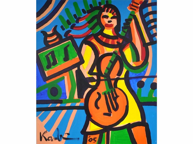 Jacob kanbier (leiden, 1949-2020) - origineel, groot - afbeelding 1 van  6
