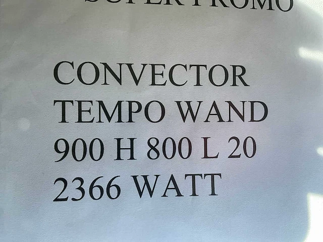 Jaga tempo wand convector - afbeelding 4 van  4
