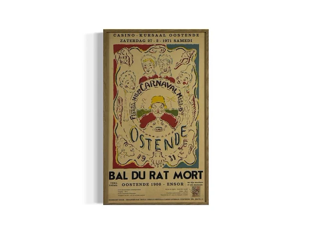 James ensor - bal du rat - afbeelding 1 van  1