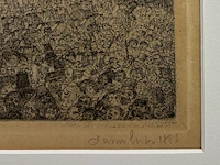 James ensor - la cathedrale 1886 - gesigneerd - afbeelding 3 van  3