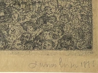 James ensor - la cathedrale 1886 - gesigneerd - afbeelding 2 van  2