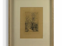 James ensor - sentier a groenendael - gesigneerd