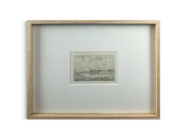 James ensor - zicht op nieuwpoort - gesigneerd - afbeelding 1 van  4