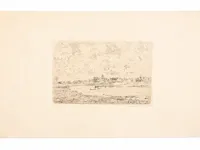 James ensor - zicht op nieuwpoort - gesigneerd - afbeelding 2 van  4