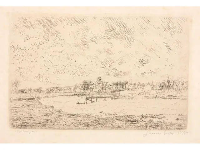 James ensor - zicht op nieuwpoort - gesigneerd - afbeelding 3 van  4