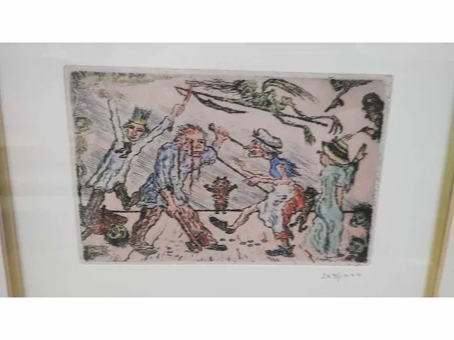 James ensor “de gramaschap” - afbeelding 2 van  7