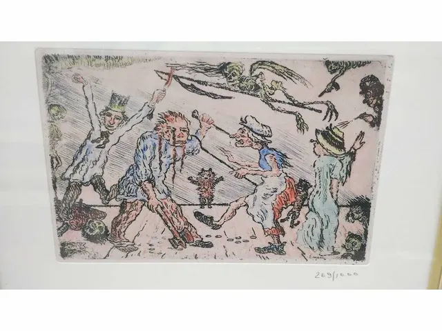 James ensor “de gramaschap” - afbeelding 3 van  7