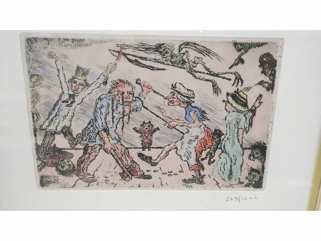 James ensor “de gramaschap” - afbeelding 4 van  7