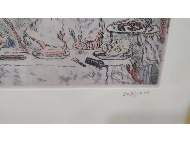 James ensor “de gulzigheid” - afbeelding 3 van  4