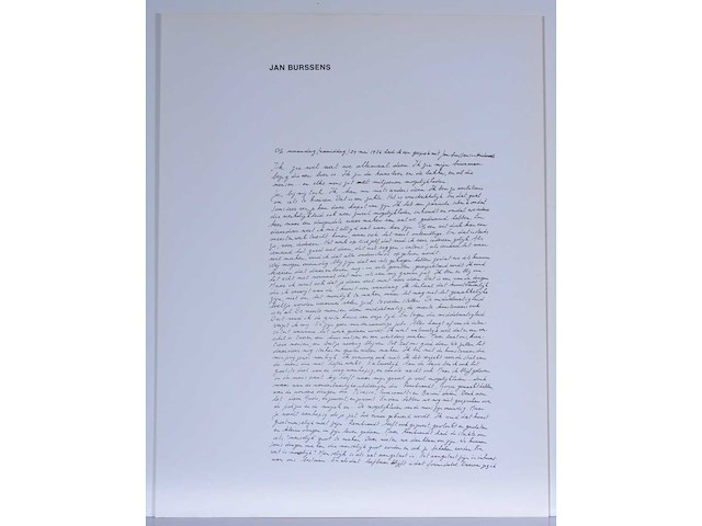 Jan burssens - portret van alberto giacometti - zeefdruk - afbeelding 2 van  6