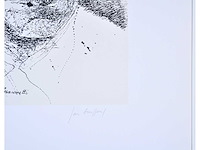 Jan burssens - portret van alberto giacometti - zeefdruk - afbeelding 4 van  6