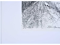 Jan burssens - portret van alberto giacometti - zeefdruk - afbeelding 5 van  6