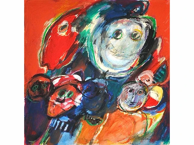 Jan cobbaert - circus - gouache - afbeelding 2 van  7