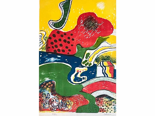 Jan cobbaert - kleurenlithografie - afbeelding 1 van  8