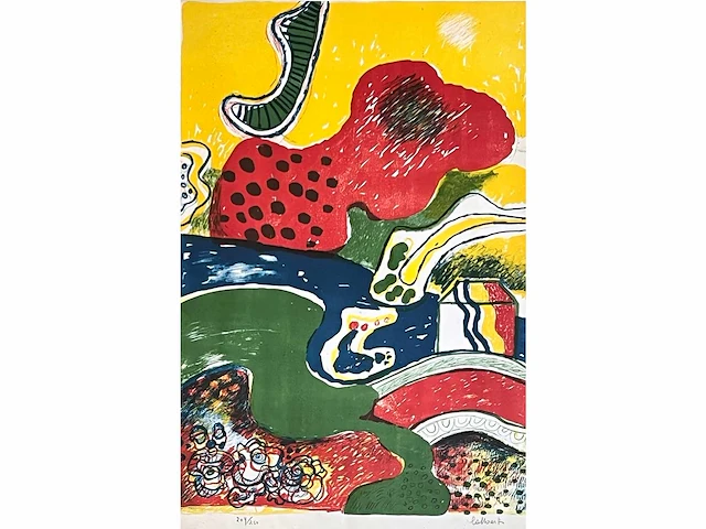 Jan cobbaert - kleurenlithografie - afbeelding 4 van  8