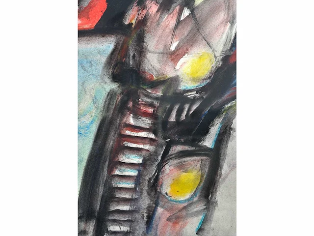 Jan cobbaert (1909-1995) - avond - gouache - afbeelding 5 van  7