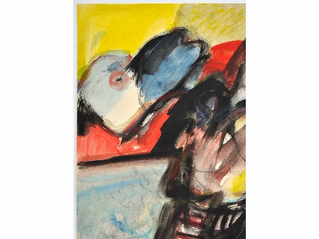 Jan cobbaert (1909-1995) - avond - gouache - afbeelding 4 van  6