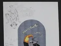 Jan fabre - origineel - tekening en collage - afbeelding 3 van  8