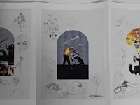 Jan fabre - origineel - tekening en collage - afbeelding 6 van  8