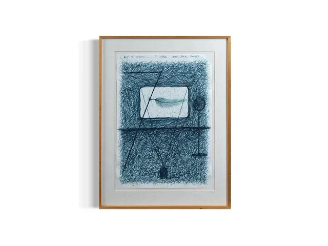 Jan fabre - originele tekening - afbeelding 1 van  1