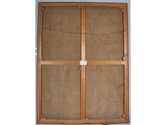 Jan van der pol - stadsgezicht - olie op doek - 200x150 cm - afbeelding 2 van  11