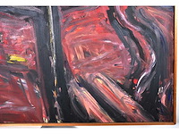 Jan van der pol - stadsgezicht - olie op doek - 200x150 cm - afbeelding 5 van  11