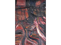 Jan van der pol - stadsgezicht - olie op doek - 200x150 cm - afbeelding 9 van  11