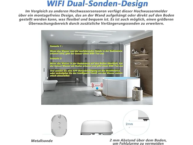 Janeeyre wifi smart home wateralarm - afbeelding 2 van  4