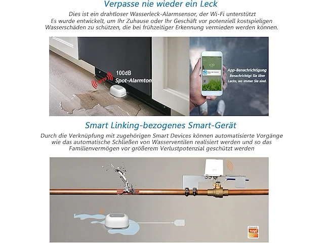 Janeeyre wifi smart home wateralarm - afbeelding 4 van  4