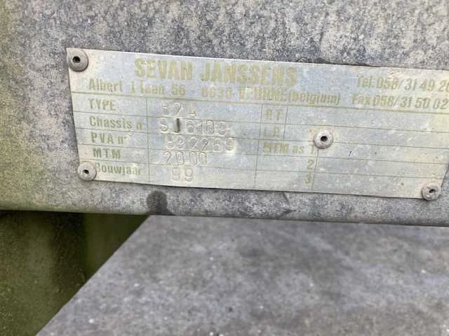 Janssens - 2000 - b2a - aanhangwagen auto - afbeelding 11 van  13