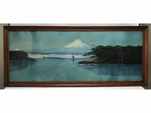 Japanse triptiek schilderijen. begin 1900. - afbeelding 5 van  26