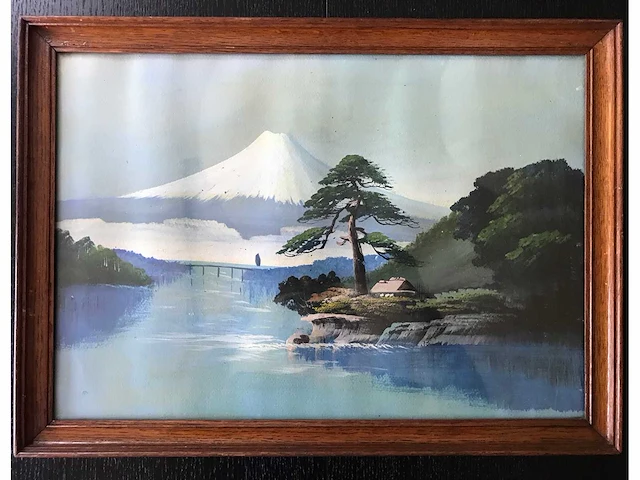Japanse triptiek schilderijen. begin 1900. - afbeelding 9 van  26