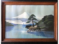Japanse triptiek schilderijen. begin 1900. - afbeelding 9 van  26