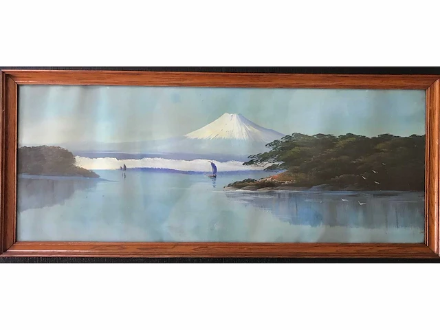 Japanse triptiek schilderijen. begin 1900. - afbeelding 13 van  26