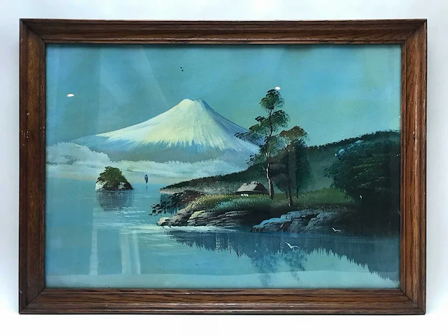 Japanse triptiek schilderijen. begin 1900. - afbeelding 12 van  26