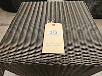 Jardini wicker kubus 42 x 42 x h45cm donkerbruin - afbeelding 3 van  3