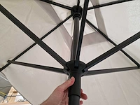 Jardinico torino steelparasol 150 x 210cm lichtgrijs - afbeelding 4 van  6