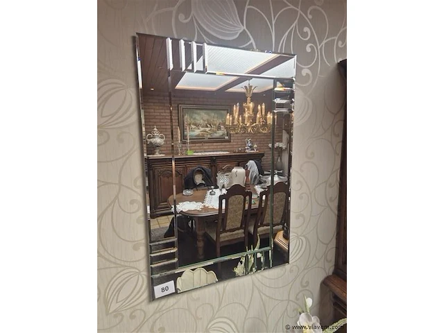 Jaren 80' spiegel 61x91cm - afbeelding 1 van  3