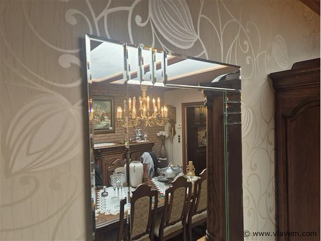 Jaren 80' spiegel 61x91cm - afbeelding 3 van  3
