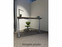 Jarvis low range elektrisch zit-sta bureau 160x80 (silver) - afbeelding 2 van  7